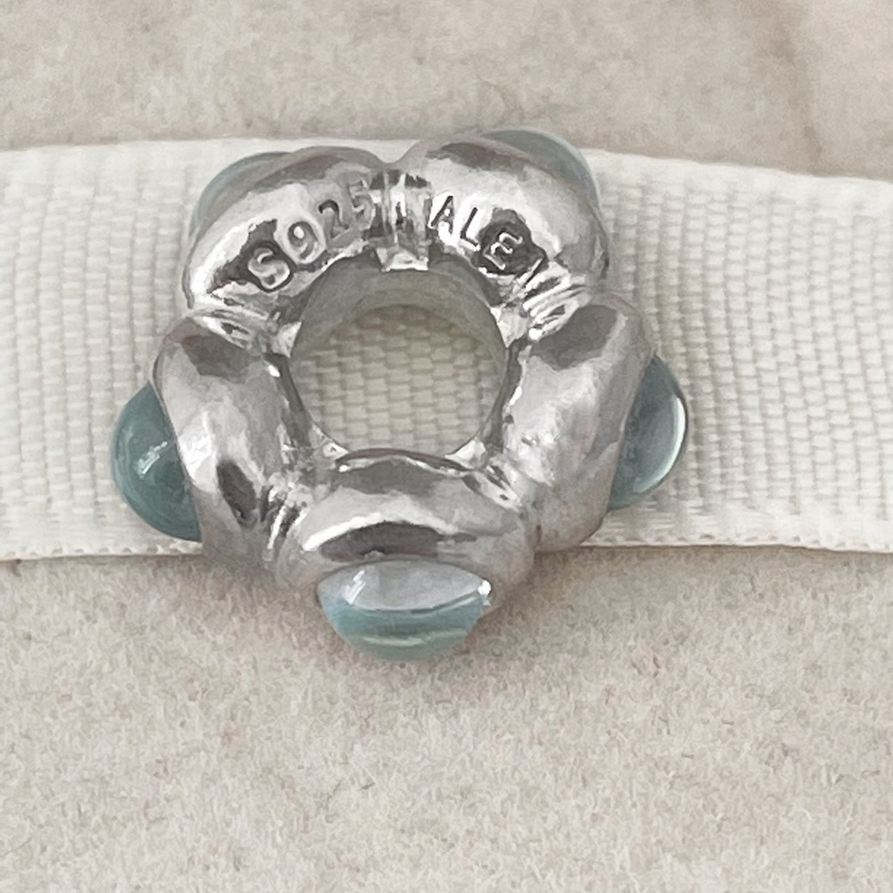 Pandora Blue Topaz Cabochon Charm | Retired - Picture 3 of 3